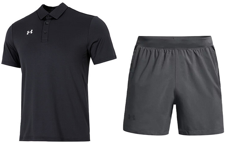 

Мужская повседневная спортивная одежда Under Armour, цвет Black+Gray