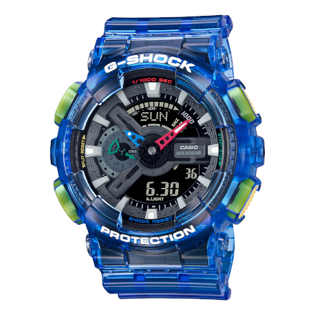 

Часы CASIO G-Shock Digital-Analog 'Transparent Blue', синий