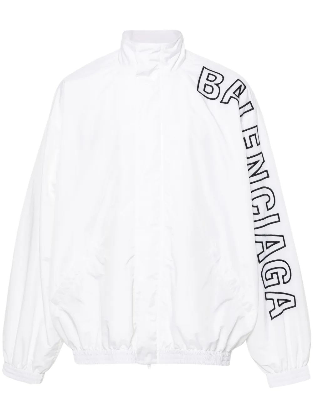 

Куртка с вышитым логотипом BALENCIAGA, белый