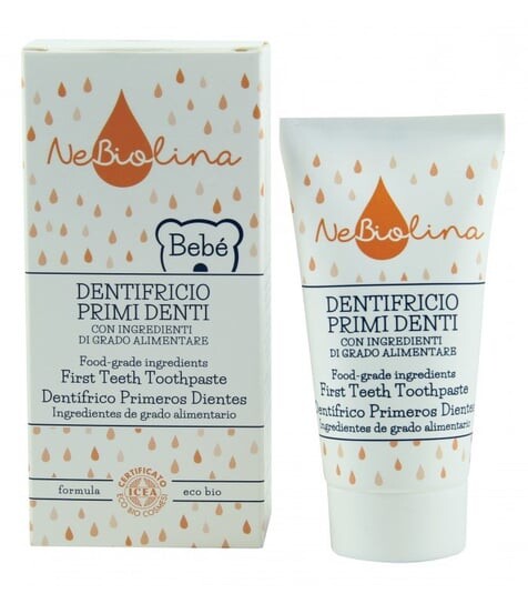 

Зубная паста для первых зубов у детей с органическим экстрактом овса, сертифицированная, 50 мл, производитель NeBiolina