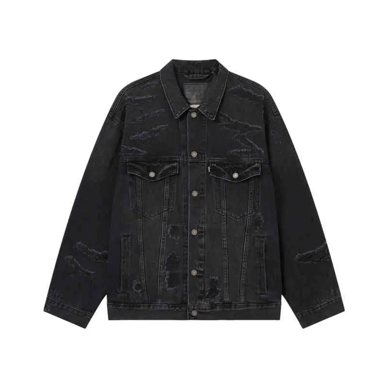 

Levis Левис джинсовая куртка мужская черная, Black