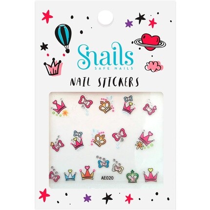 

УЛИТКИ Наклейки Идеальные ногти Принцесса для девочек Snails Safe Nails