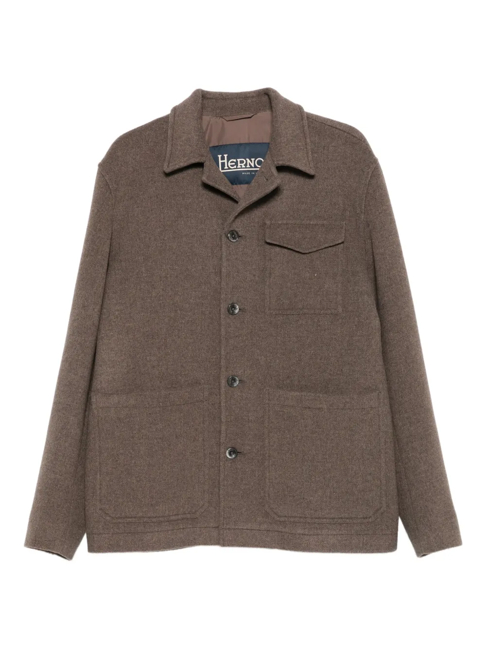 

Куртка с карманом Herno, коричневый