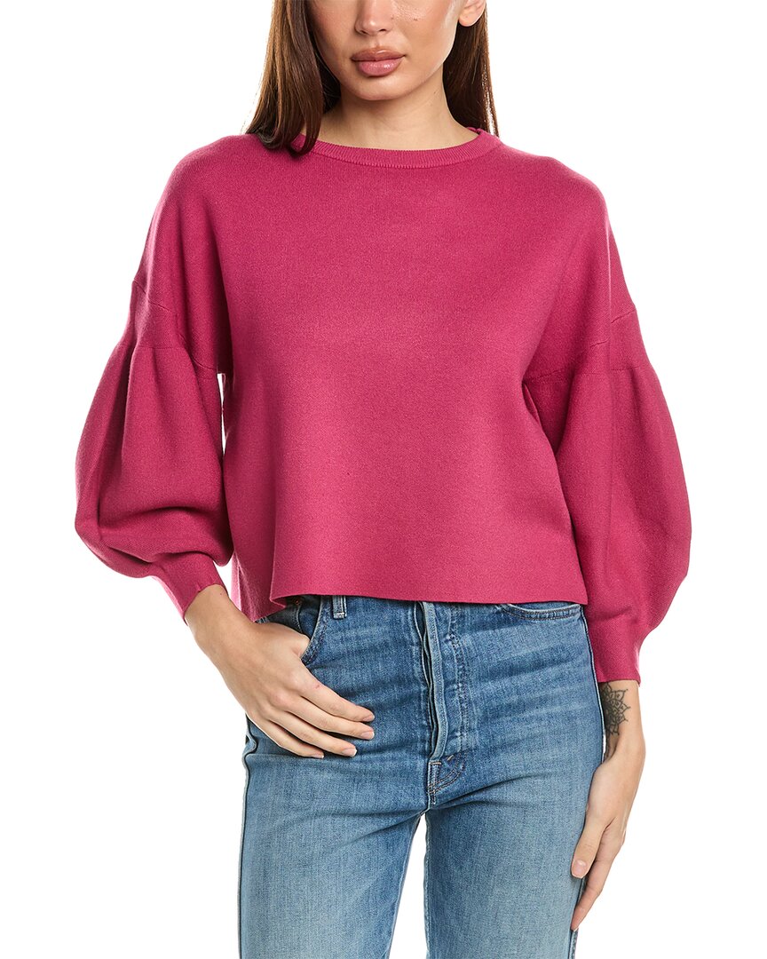 

Свитер с рукавами-фонариками OAT New York, цвет magenta