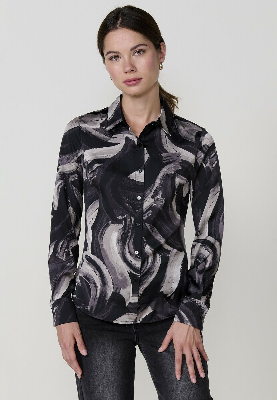 

Блуза Koroshi Button-down blouse, Black