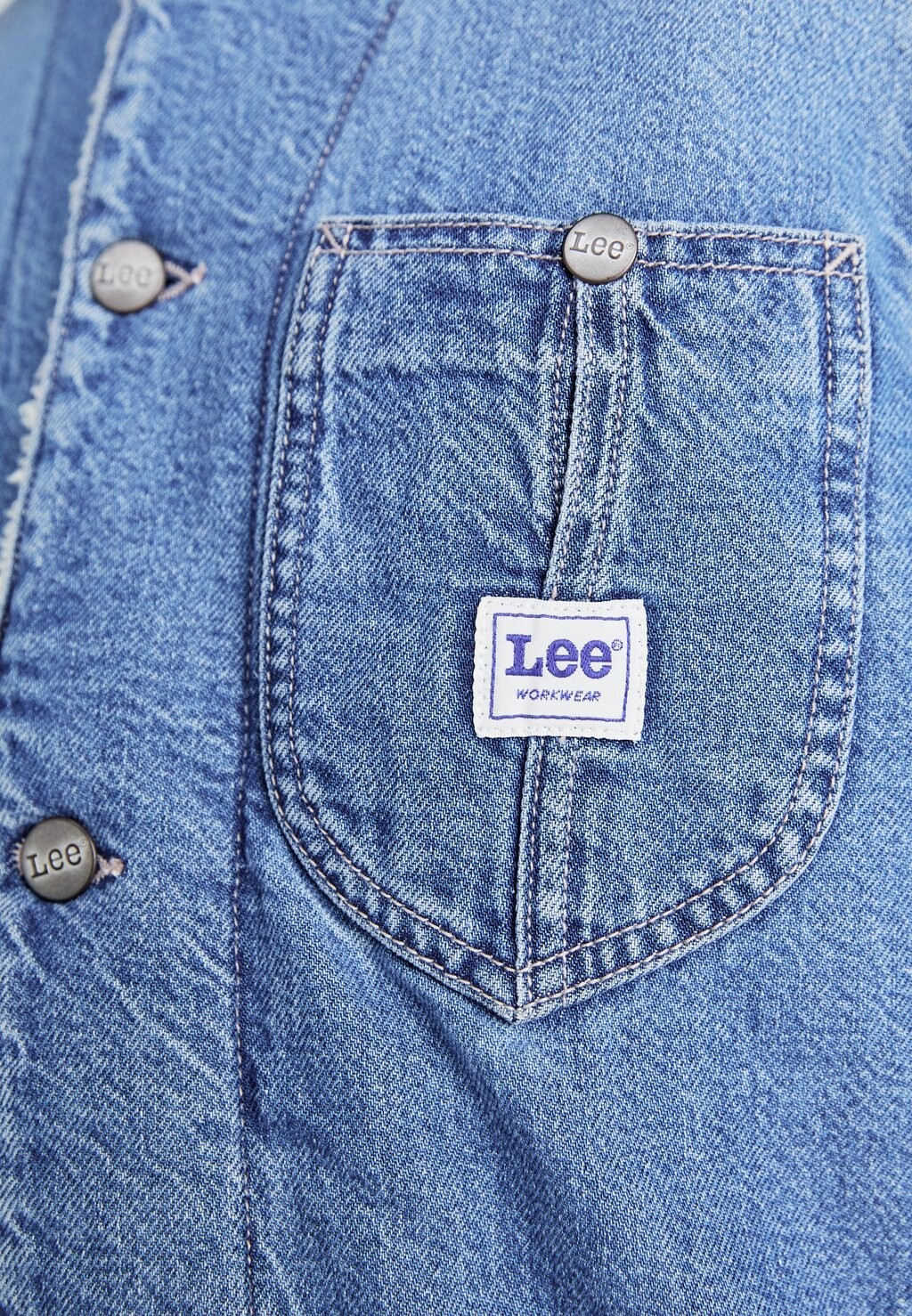 

Короткое пальто LINED CHORE Lee, синий деним