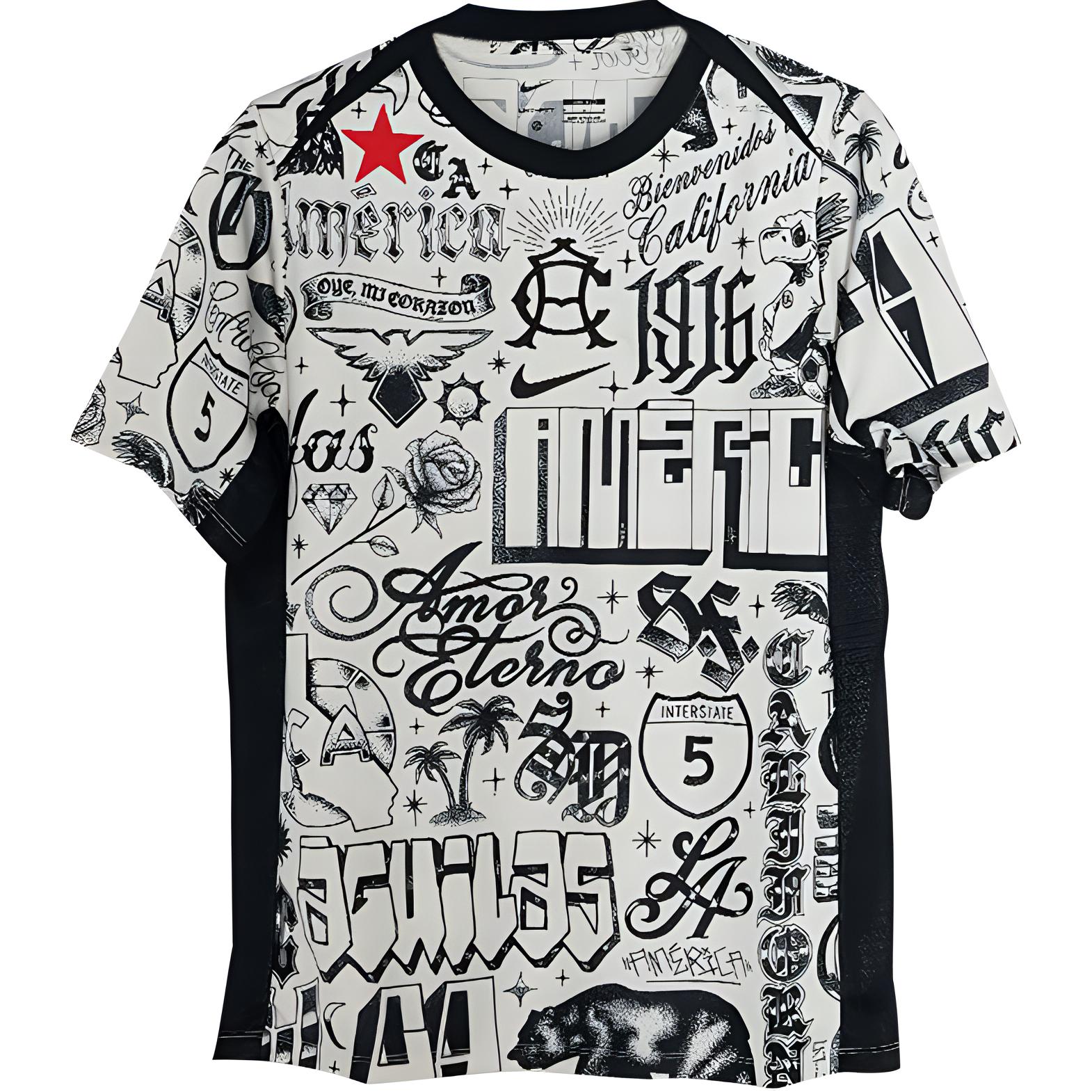 

Футболка Club América Academy Pro Se Men's Dri FIT предматчевая с короткими рукавами Nike, белый/черный