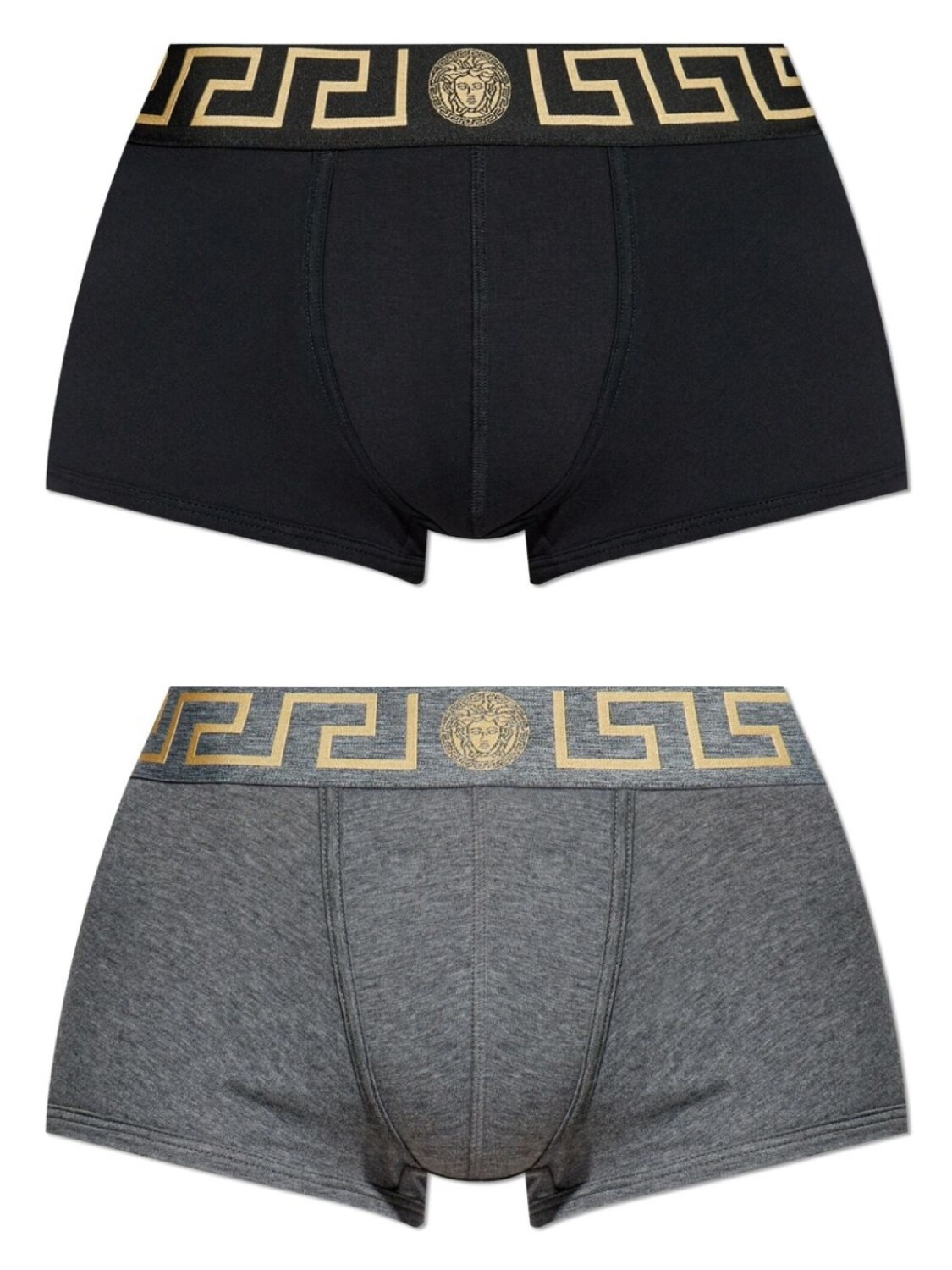

Versace комплект из двух боксеров с логотипом, черный