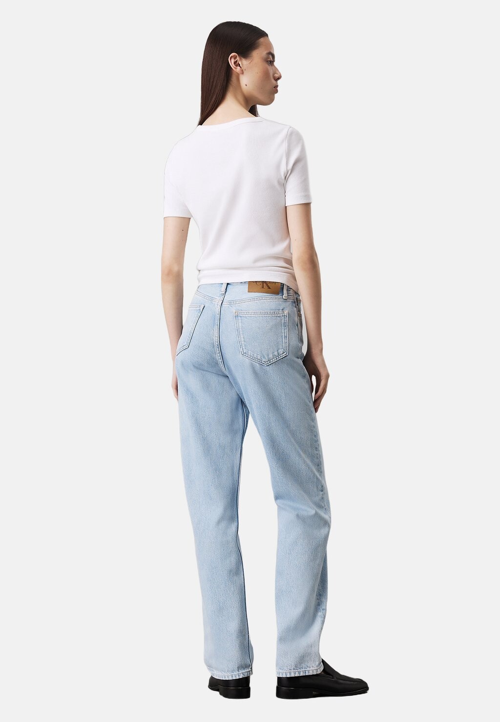 

Джинсы прямого кроя HIGH RISE Calvin Klein Jeans, светло-голубой