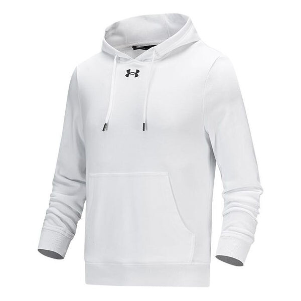 

Толстовка hustle fleece hoodie 'white' Under Armour, белый