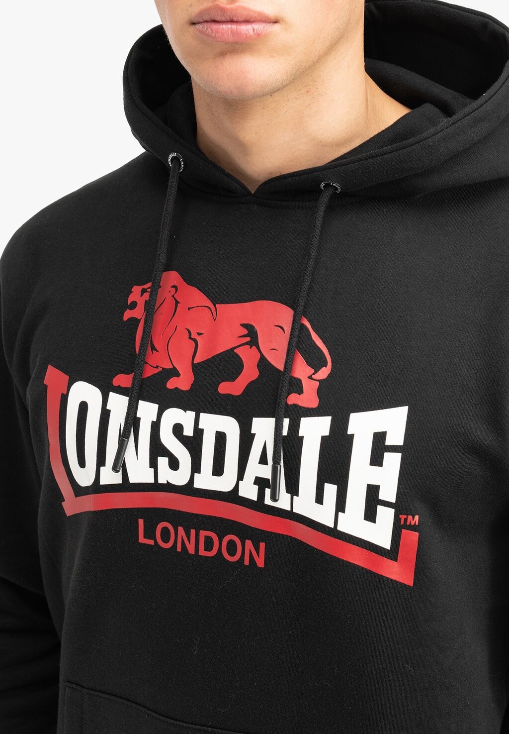 

Толстовка с капюшоном NORMALE PASSFORM DUFF Lonsdale, черный