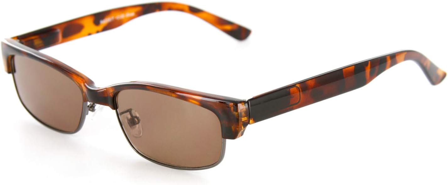 

Солнцезащитные очки Aloha Eyewear Base Camp унисекс с полным окошком для чтения (НЕ БИФОКАЛЬНЫЕ) с дужками Spring (песочно-янтарный цвет +2,25), Tortoise W/ Amber Lens