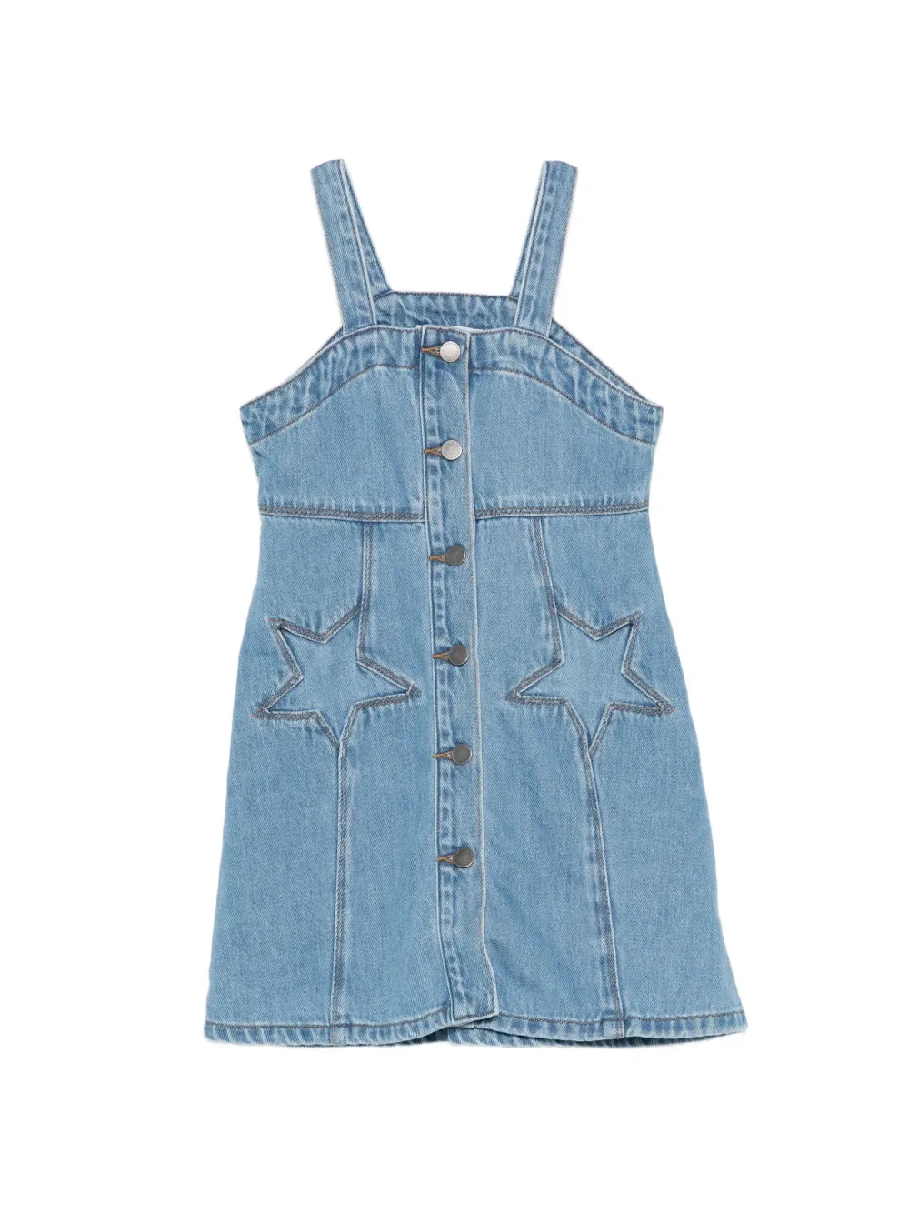 Платье с отделкой в виде звезд Stella McCartney Kids, синий