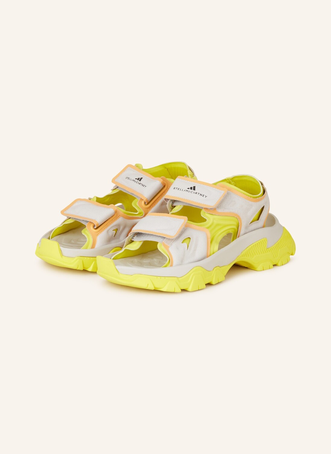 

Сандалии хика Adidas By Stella Mccartney, серый