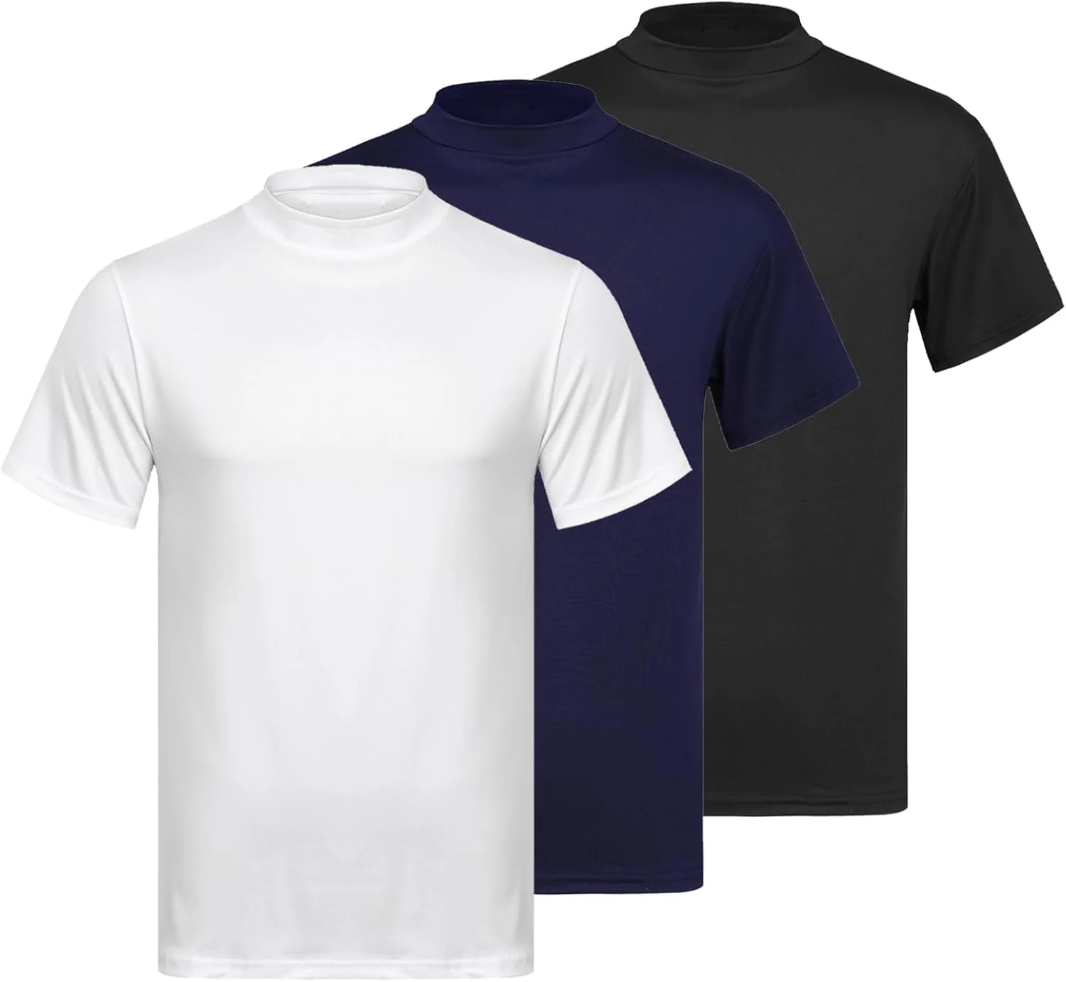 

Hedmy 3 Pack мужская футболка с коротким рукавом и воротником-стойкой для бега и тренировок