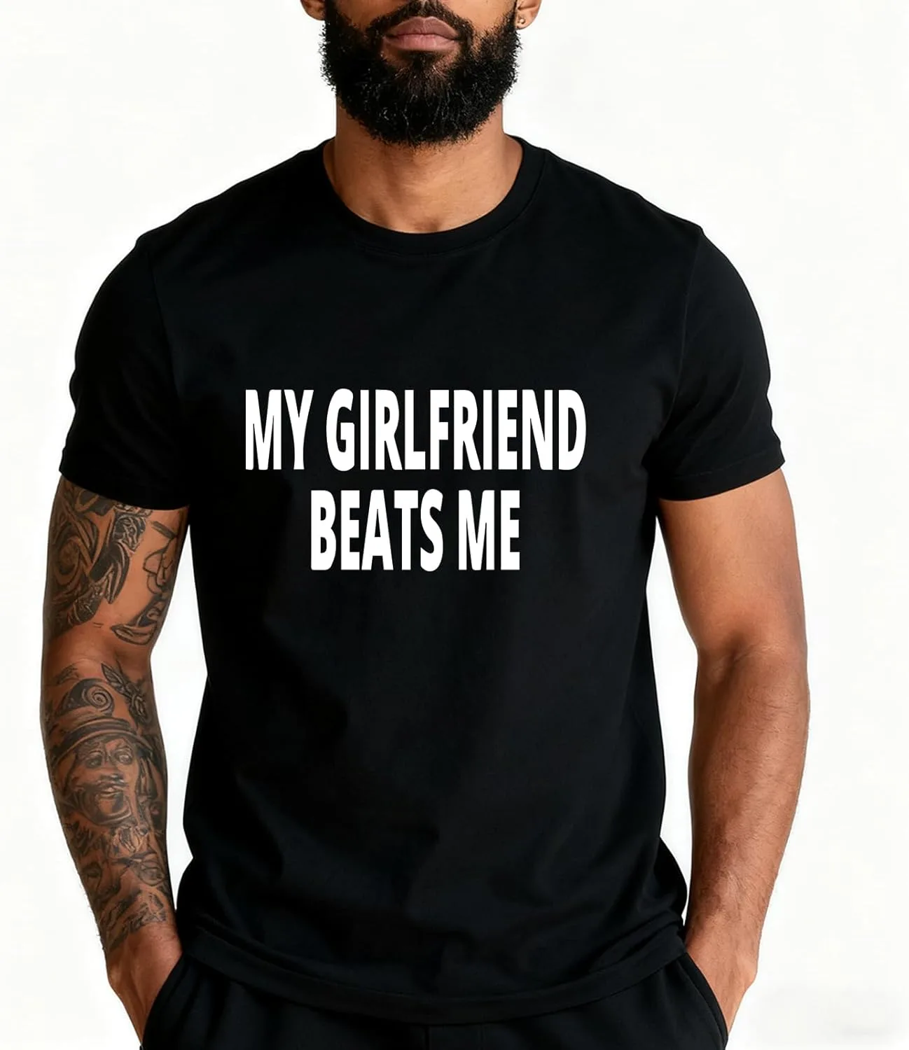 

Футболка My Girlfriend Beats Me I Love My Girlfriend для мужчин fucfows