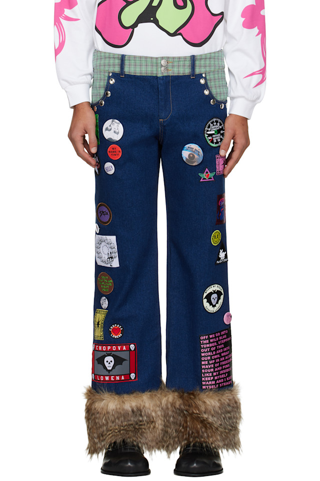 

Chopova Lowena Синие джинсы Kram