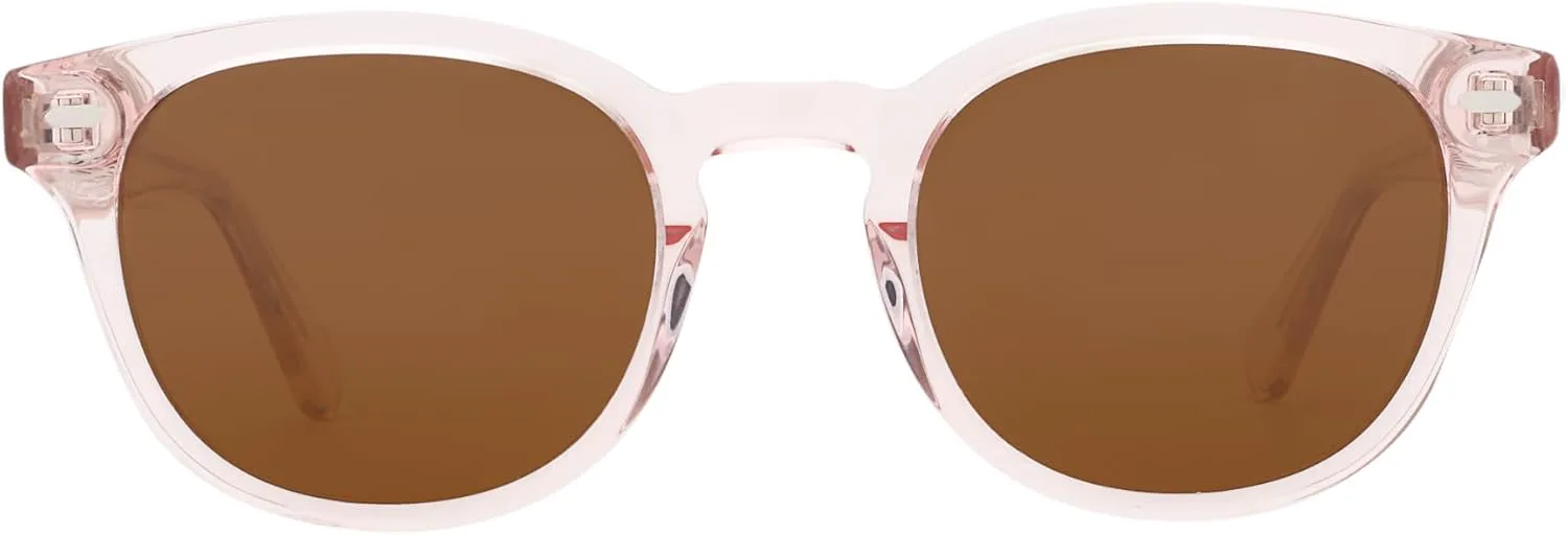 

Солнцезащитные очки ZENOTTIC для женщин, поляризованные, модные: ретро-очки круглой формы, защита от УФ-излучения - классические дизайнерские очки унисекс, Pink