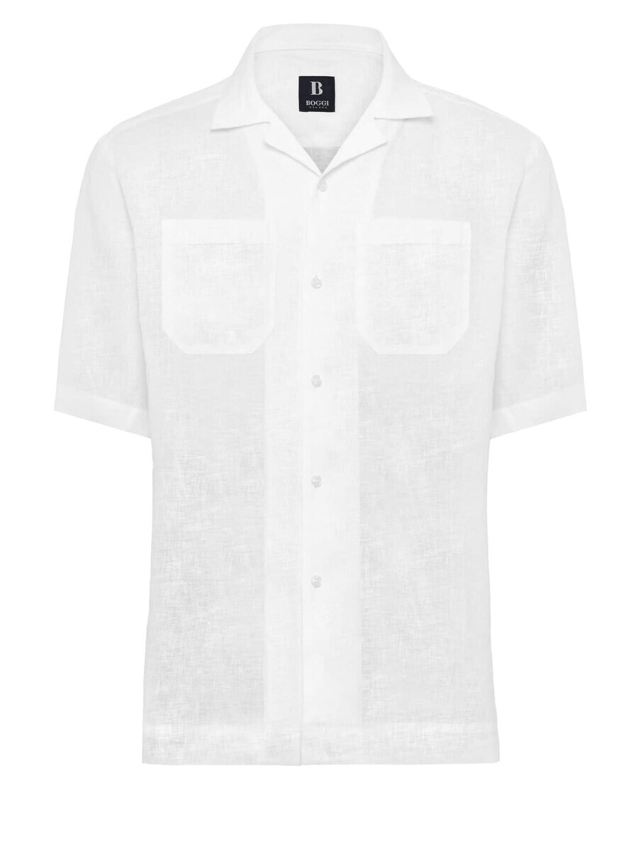 

Повседневная рубашка Boggi Milano Regular fit Button Up Shirt, белый