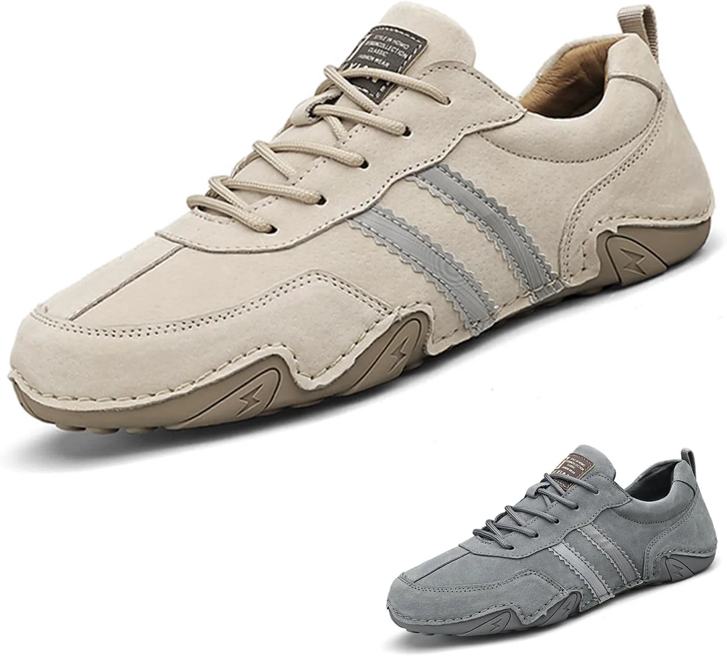 

Мужские ретро туфли-чукка Runscbk из замши ручной работы с поддержкой свода стопы, модные повседневные легкие кроссовки для пеших прогулок, походов и поездок, хаки