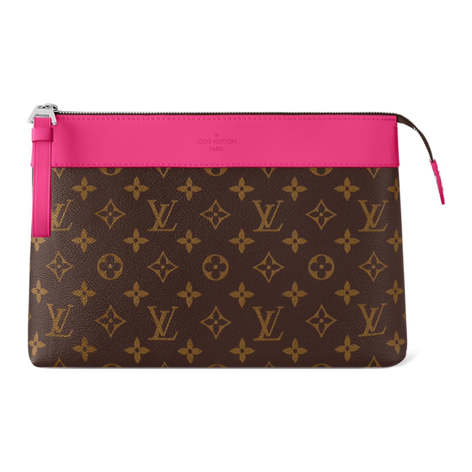

LOUIS VUITTON Дорожная косметичка из прочного текстиля унисекс коричнево-фиолетовая