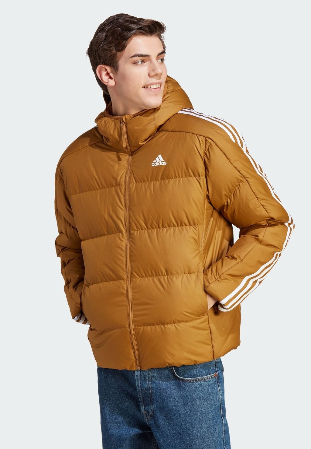 

Пуховик ESS 3S MID JACKET adidas Sportswear, бронза
