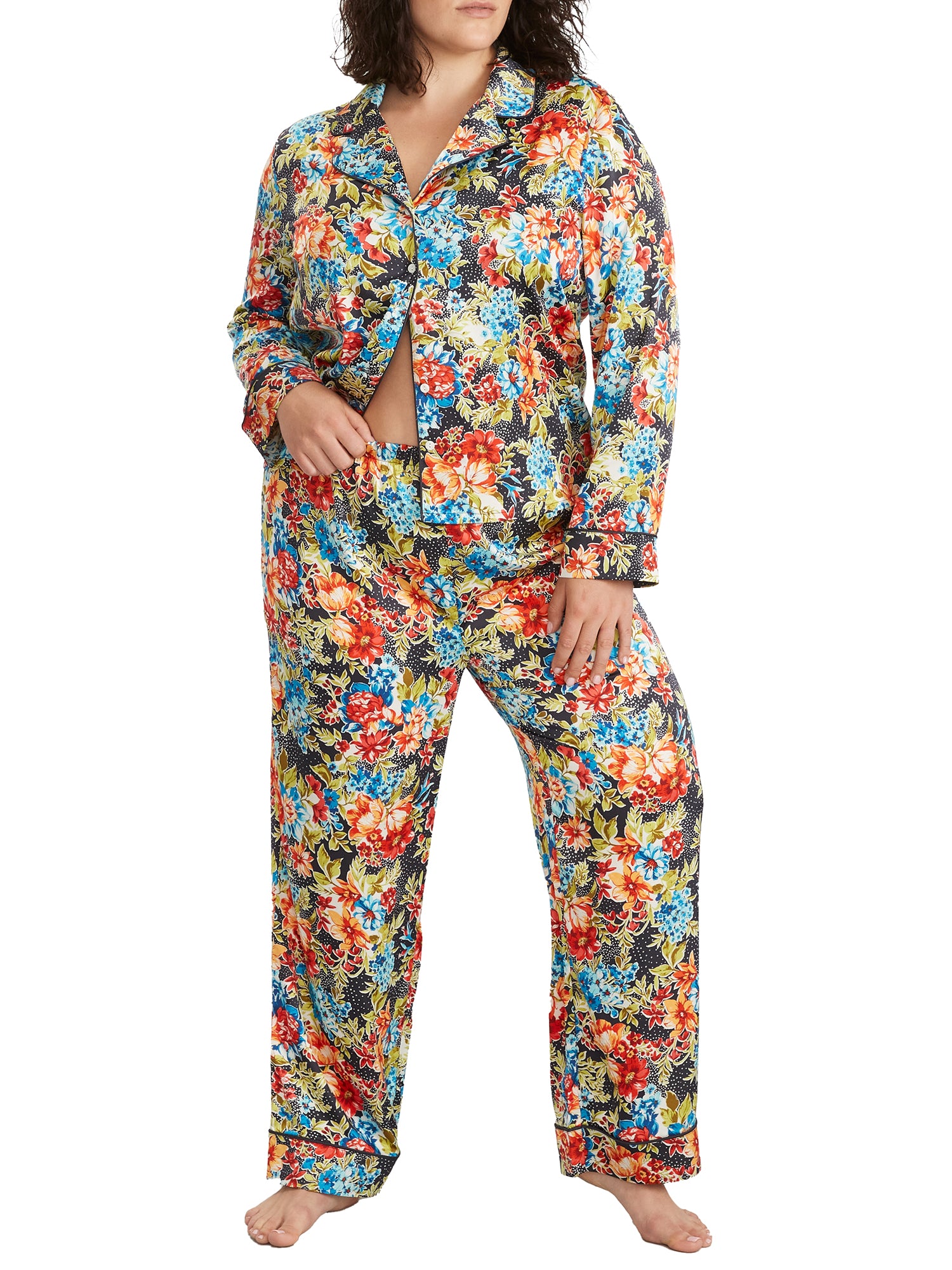 

Пижамный комплект из сатина Bare для женщин, цвет party floral