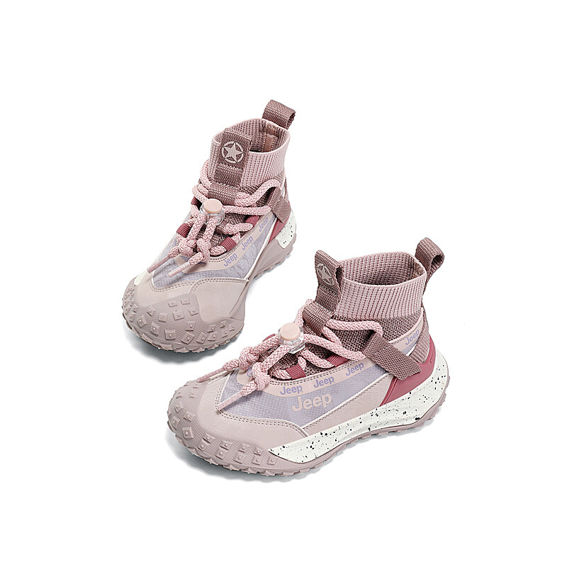 Кроссовки Jeep Kids Lifestyle Shoes Kids High-top Pink, розовый — фото 4