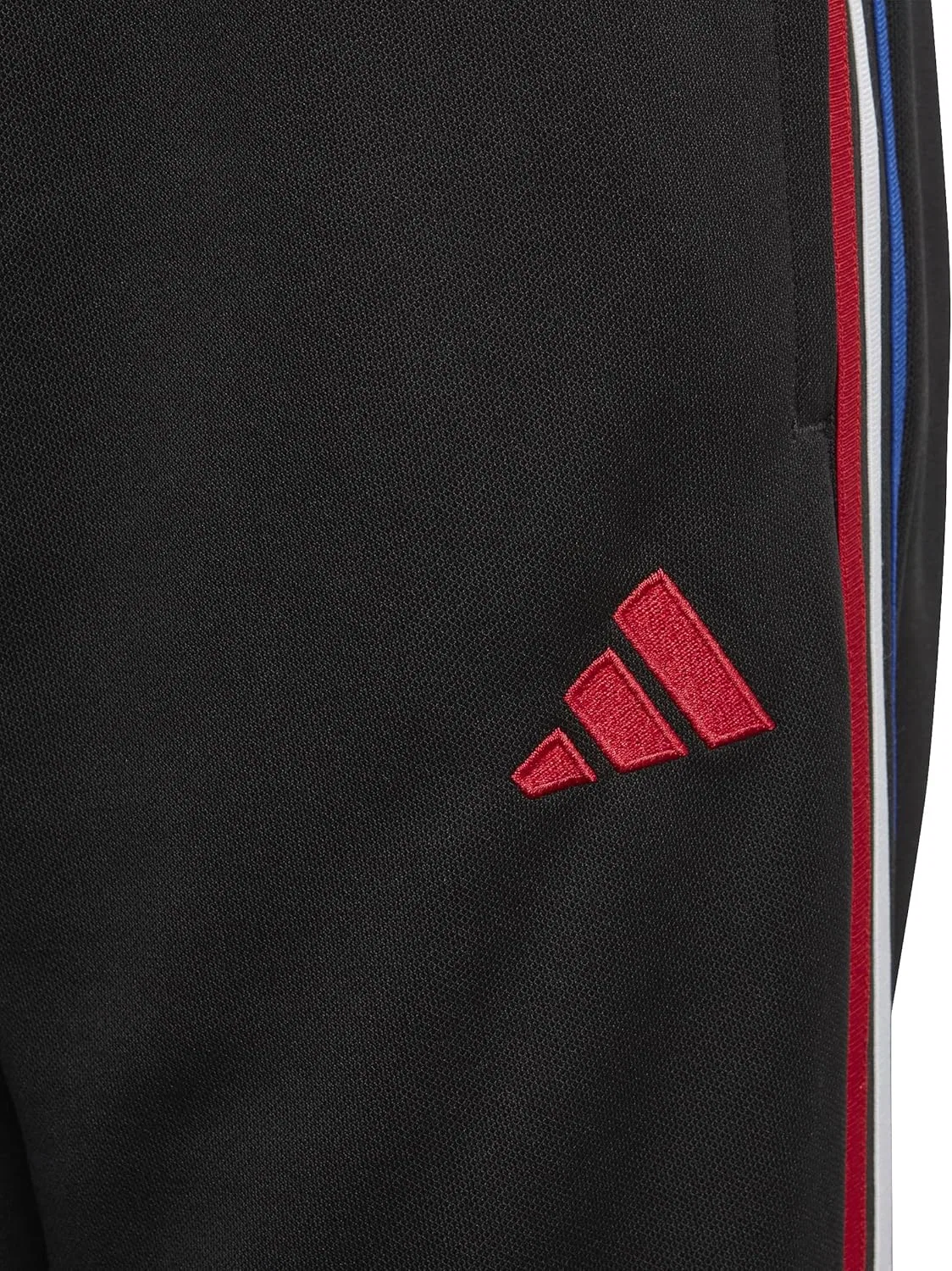 Детские брюки Adidas Tiro Unisex-Child, размер XS, Black/Team Power Red — фото 3