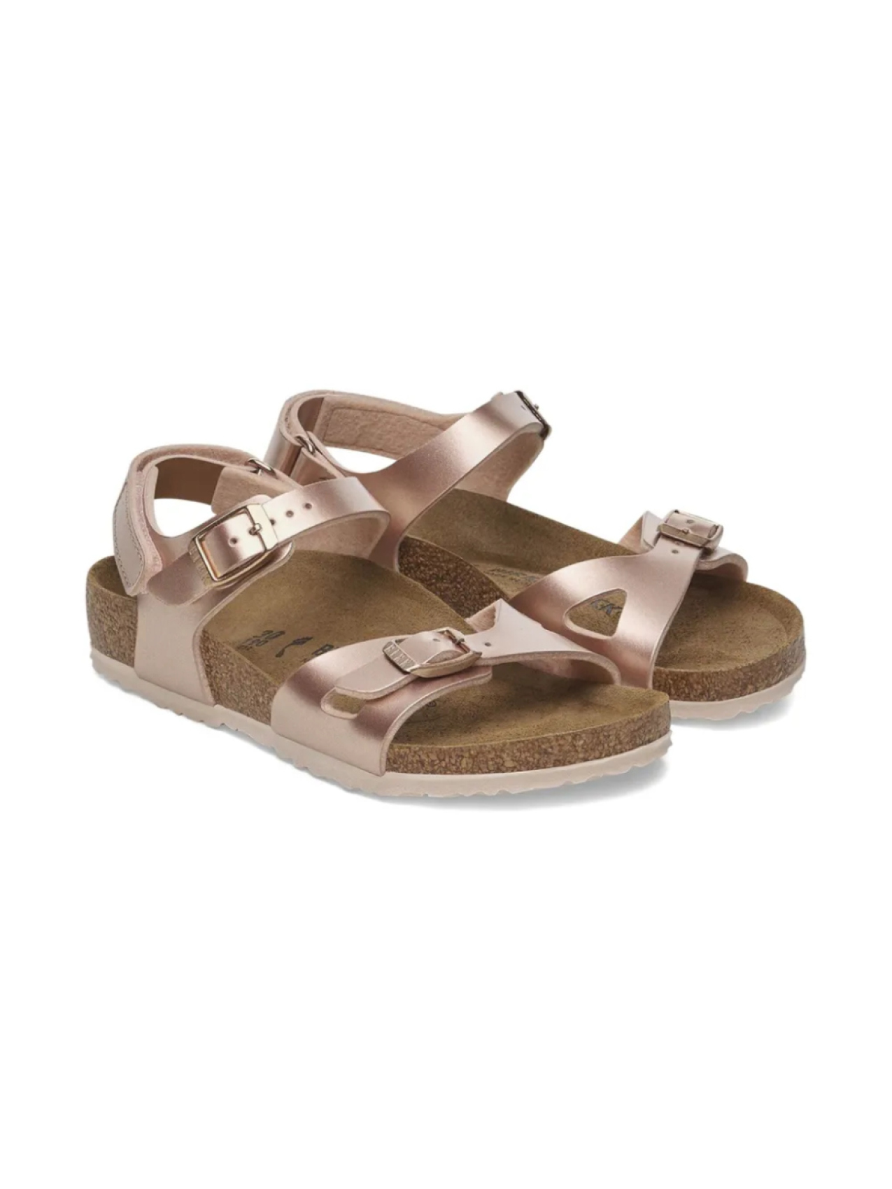 

Сандалии Rio с пряжками Birkenstock Kids, розовый