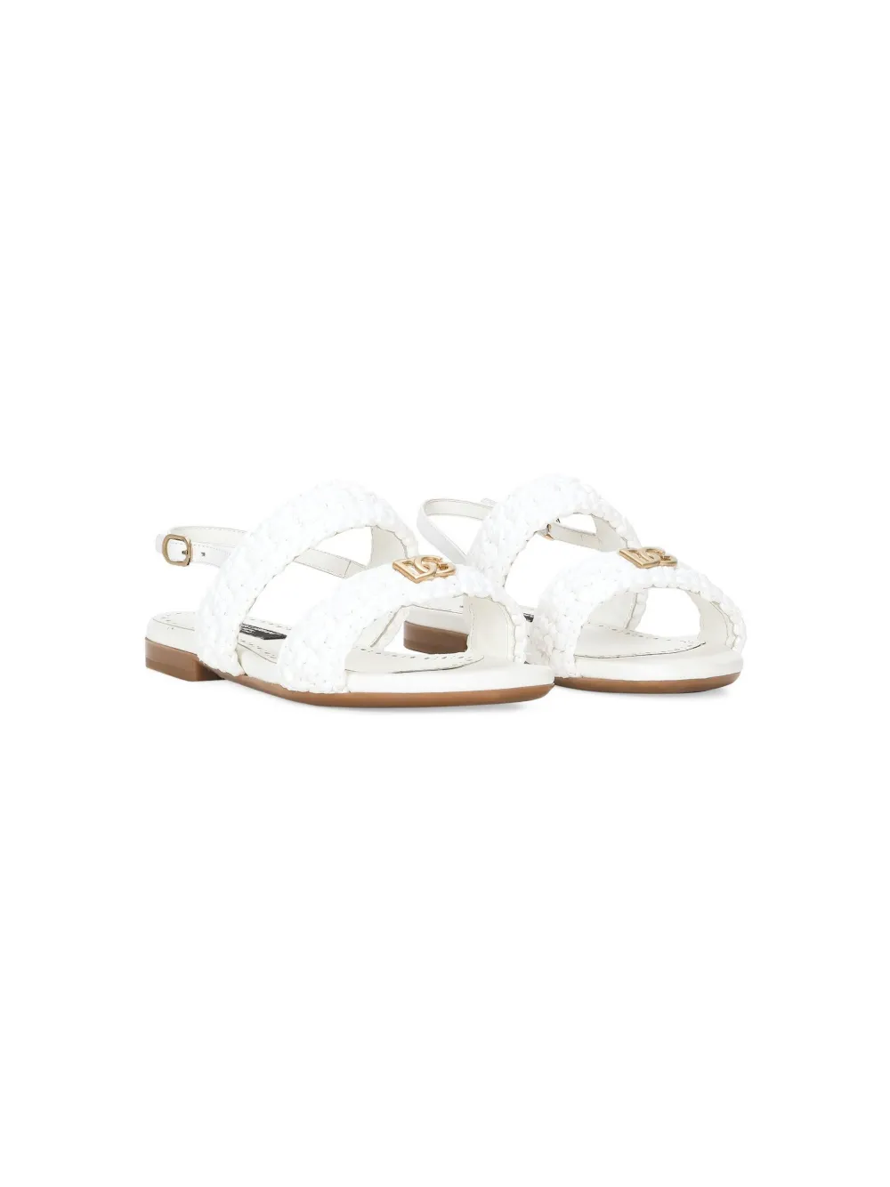 

Сандалии в технике кроше Dolce & Gabbana Kids, белый