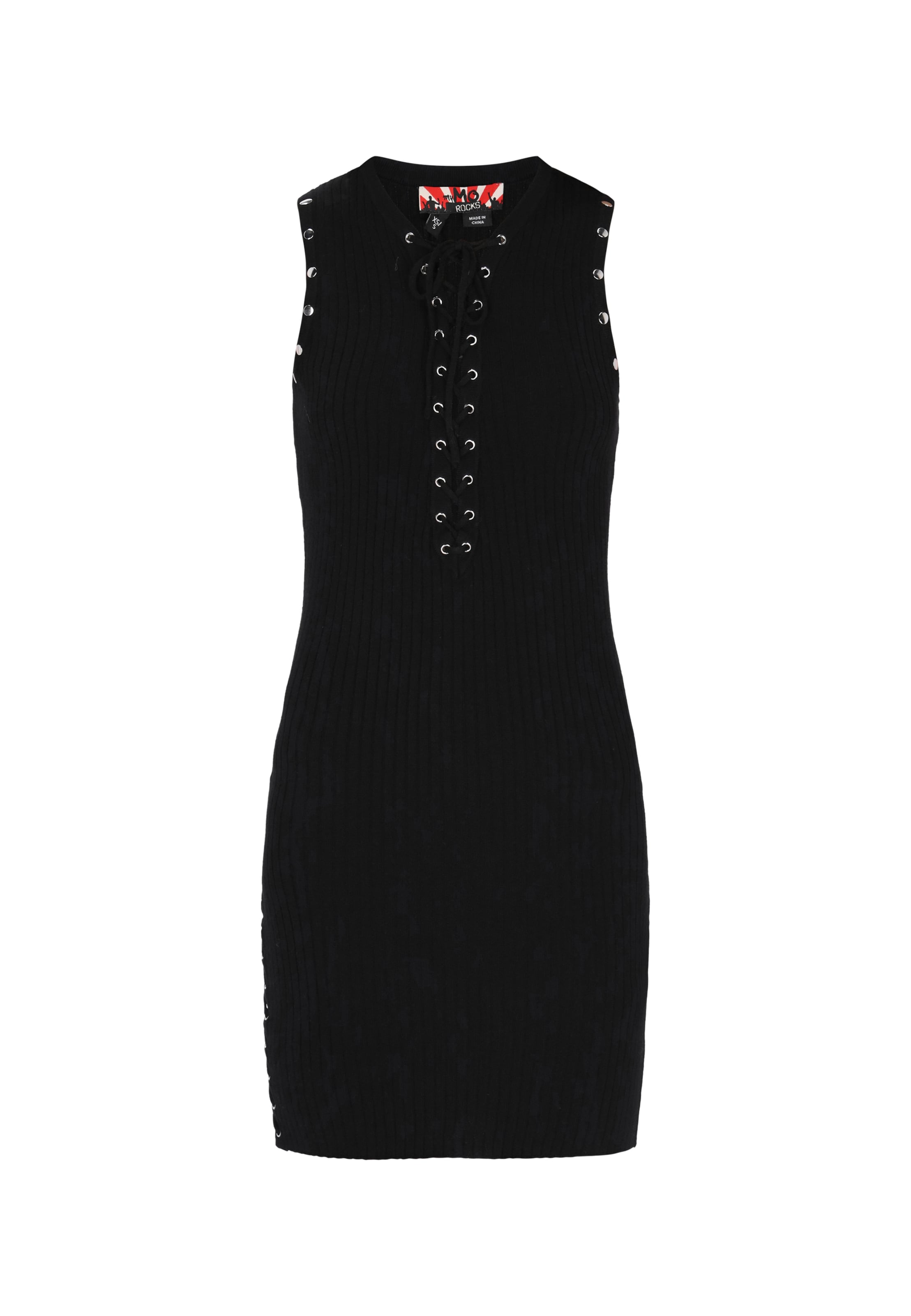 

MyMo ROCKS Вязаное платье в черном цвете