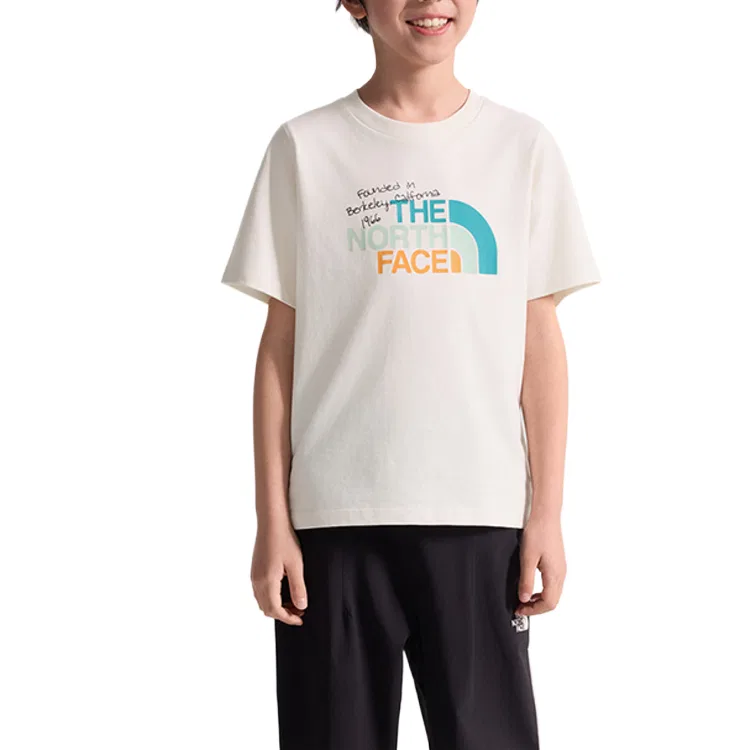 Детская футболка с круглым вырезом THE NORTH FACE, Dune White