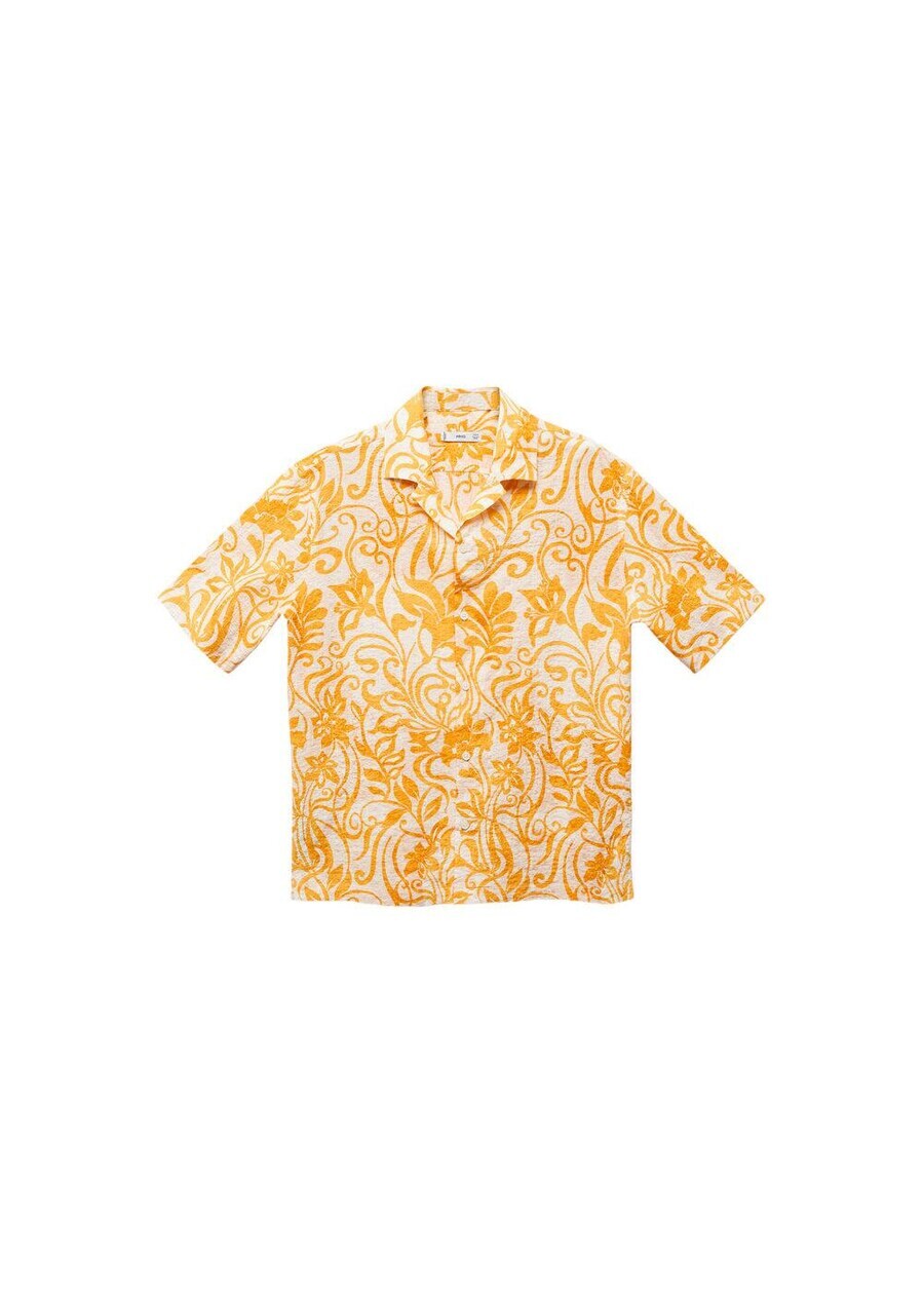 

Повседневная рубашка MANGO MAN Regular fit Button Up Shirt Benisa, цвет curry
