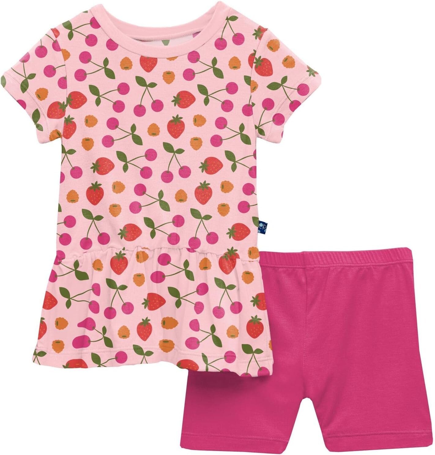 

Детский набор Kickee Pants Print Short Sleeve Playtime Outfit Set, цвет Lotus Berries