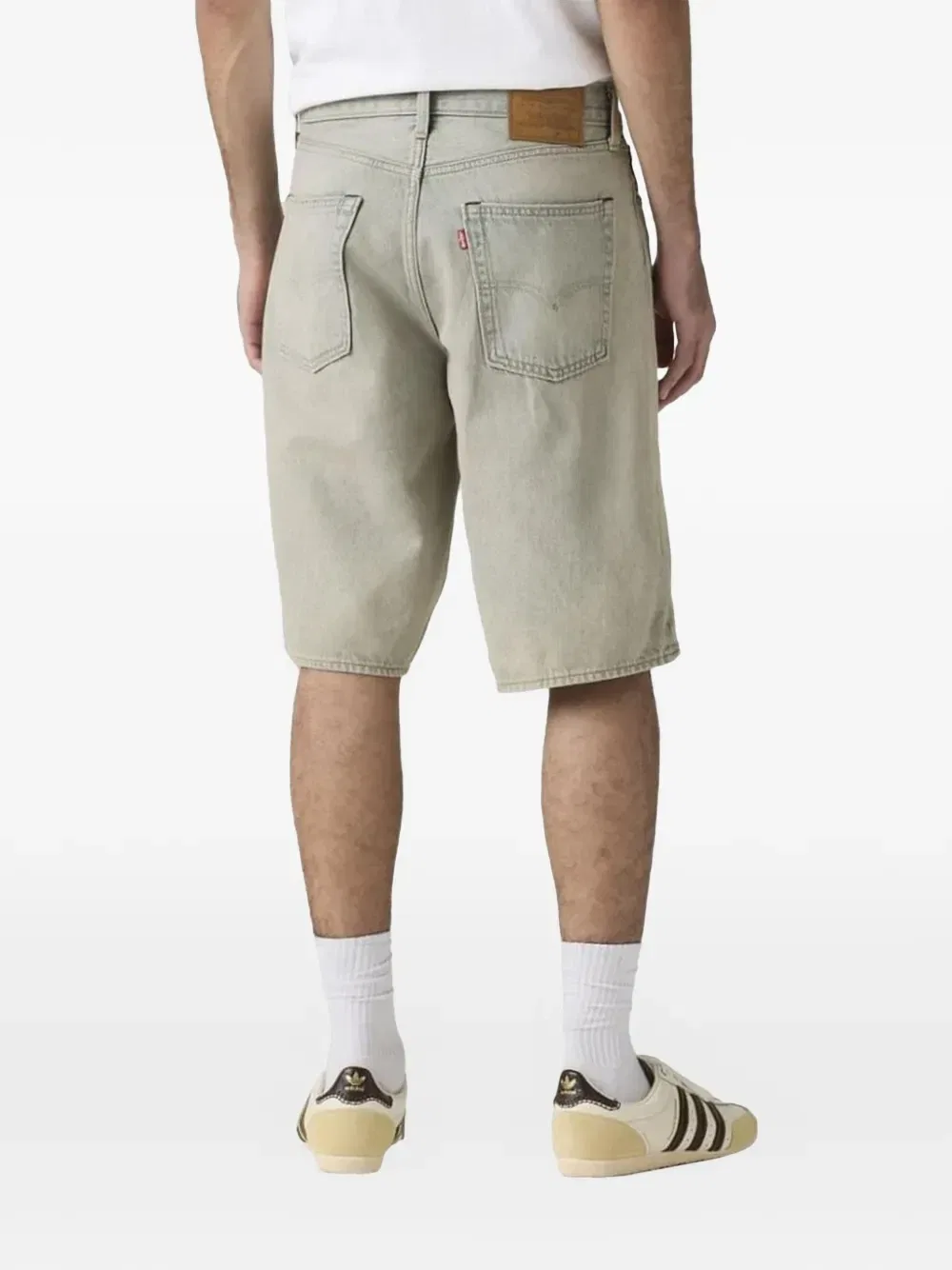 Широкие джинсовые шорты 478 Levi'S Premium, бежевый — фото 3