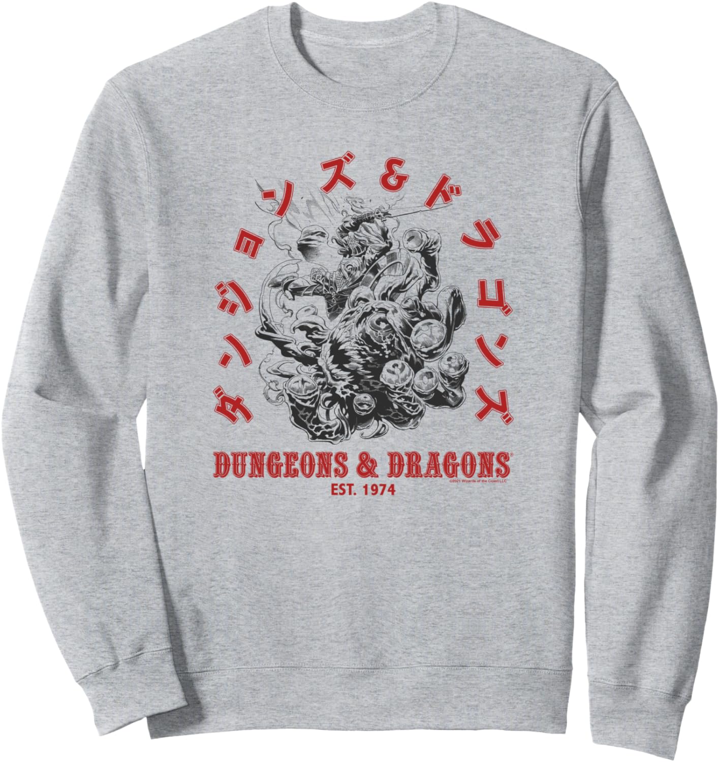 

Японский шрифт Dungeons & Dragons, основан в 1974 году. Толстовка Beholder Fight, серая, Серый, Японский шрифт Dungeons & Dragons, основан в 1974 году. Толстовка Beholder Fight, серая