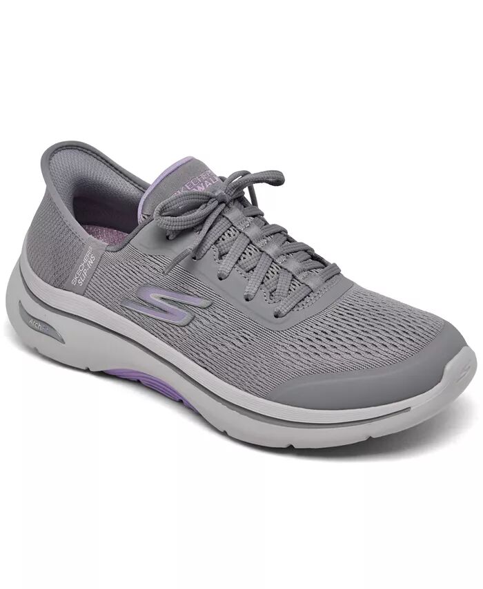 

Женские слипоны: прогулочные кроссовки Go Walk Arch Fit 2.0 от Finish Line Skechers, серый