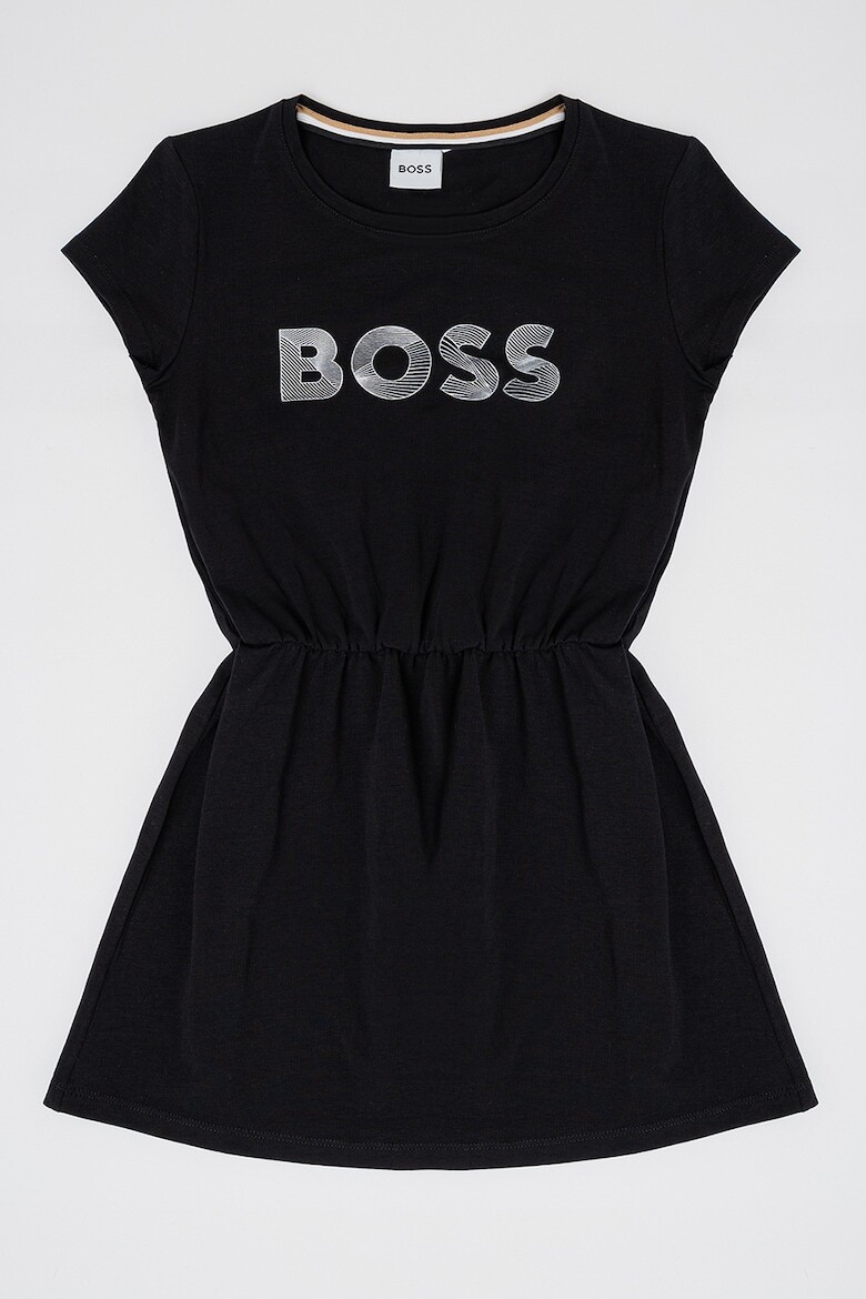 

Укороченное платье с логотипом Boss Kidswear, черный
