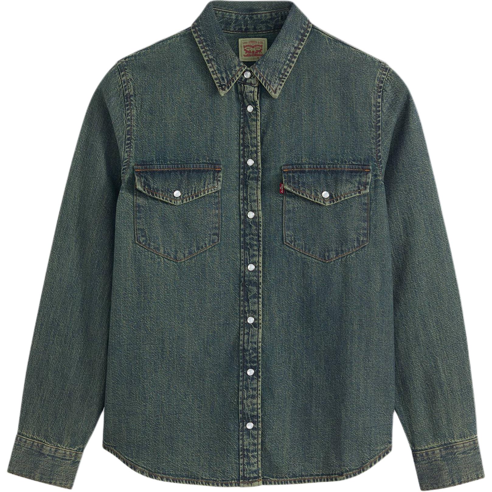 

Рубашка с карманом на пуговицах Levis, темный синий