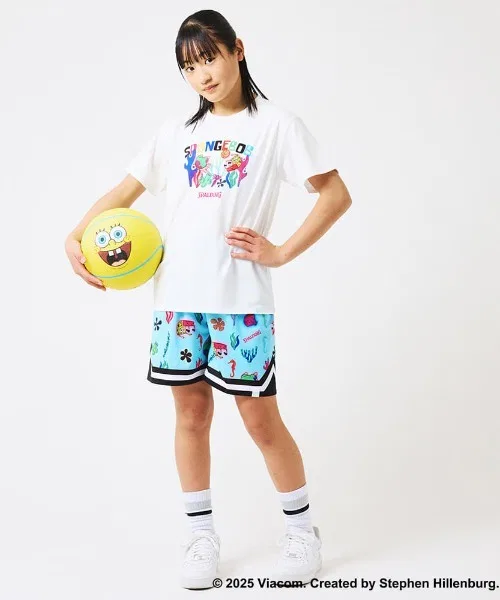 Детская футболка SPALDING SpongeBob UV-защита белая