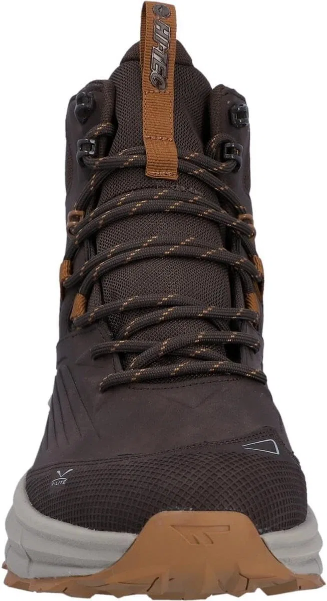 Мужские походные ботинки HI-TEC Fuse Trek Mid, 2-Steel Anthracite Light Marigold — фото 3