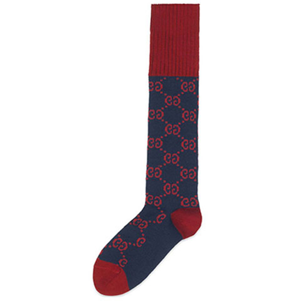 Gg Signature Socks GUCCI, 1 pack (marine синий) — фото 4