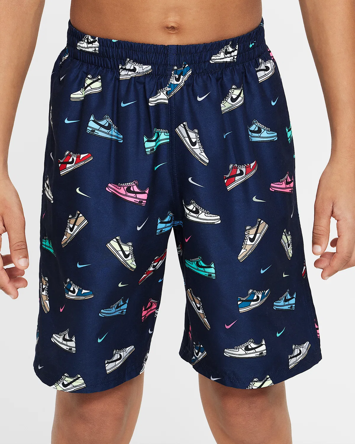 Детские (мальчиковые) плавки Nike Swim Breaker 7" с боксерской подкладкой, Blue — фото 2