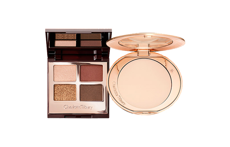 

Charlotte Tilbury Палетка теней для век honey pink набор для макияжа матирующая пудра для фиксации макияжа контуринг 8г+5,2г