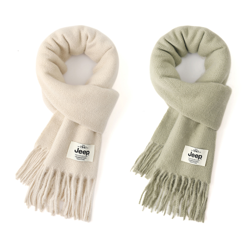 

Jeep Вязаный шарф унисекс, 2 Pack (Beige+Light Green)