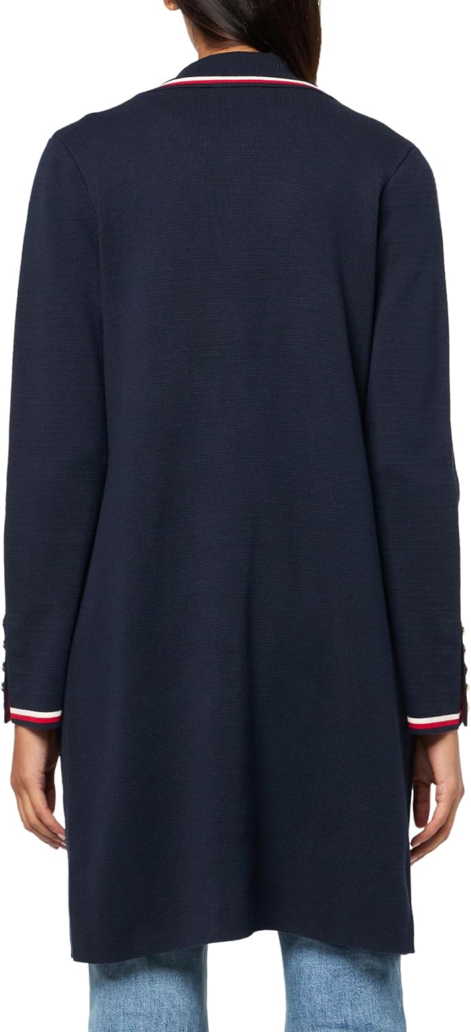 Женский кардиган Tommy Hilfiger, длинный свитер, спортивные брюки, Sky Captain Multi — фото 2