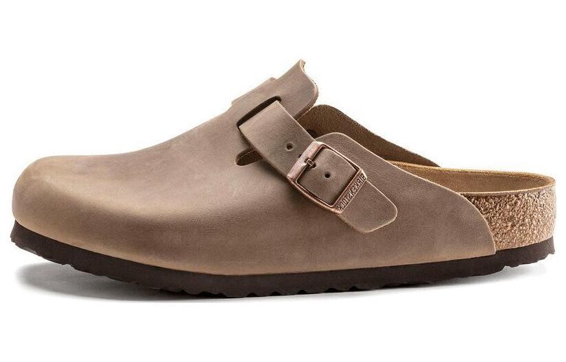 Мюли Birkenstock Boston Oiled Leather узкие унисекс, светло-коричневый