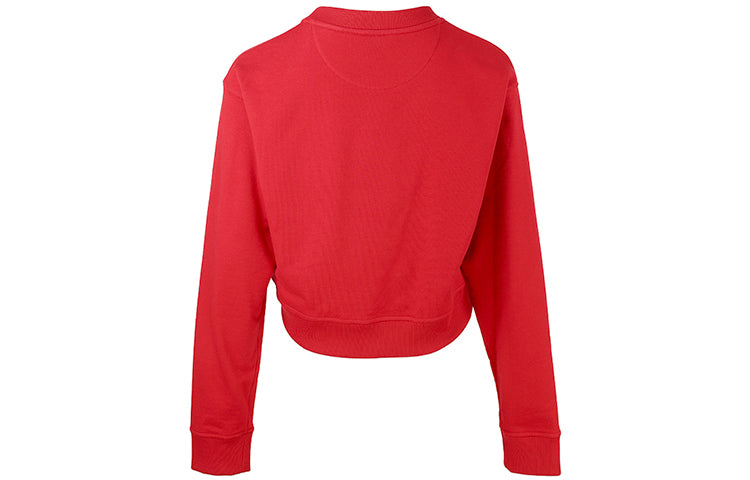 Толстовка (WMNS) FENDI SS21 Logo Printing Round-neck Swea Red — фото 2