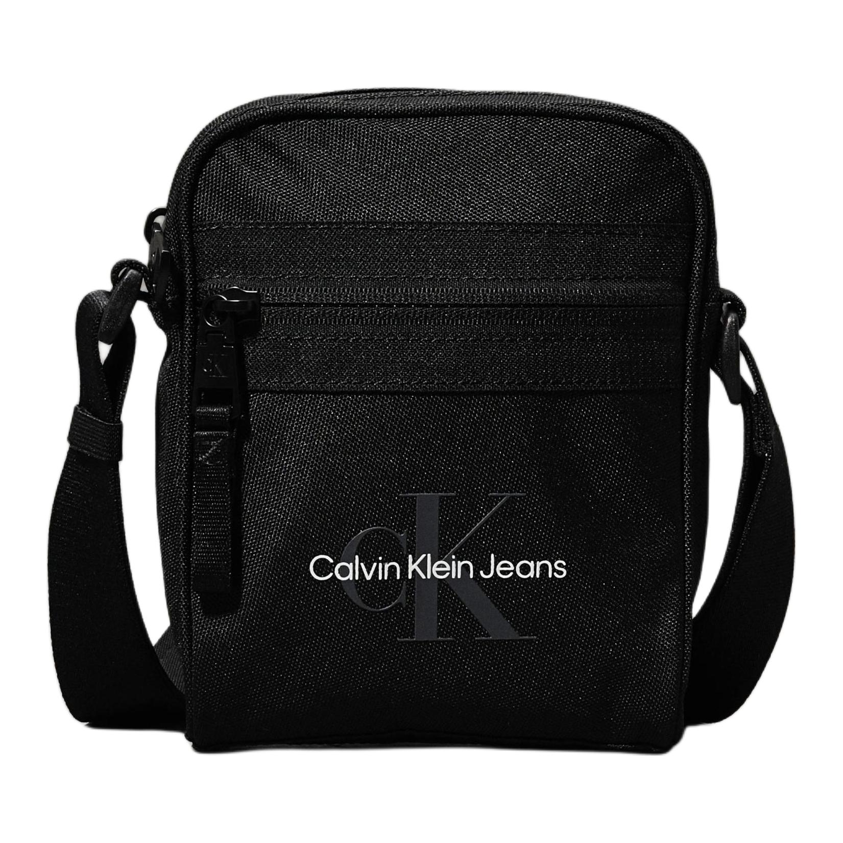 

Calvin Klein Полиэстеровая сумка через плечо, мужская черная, Black